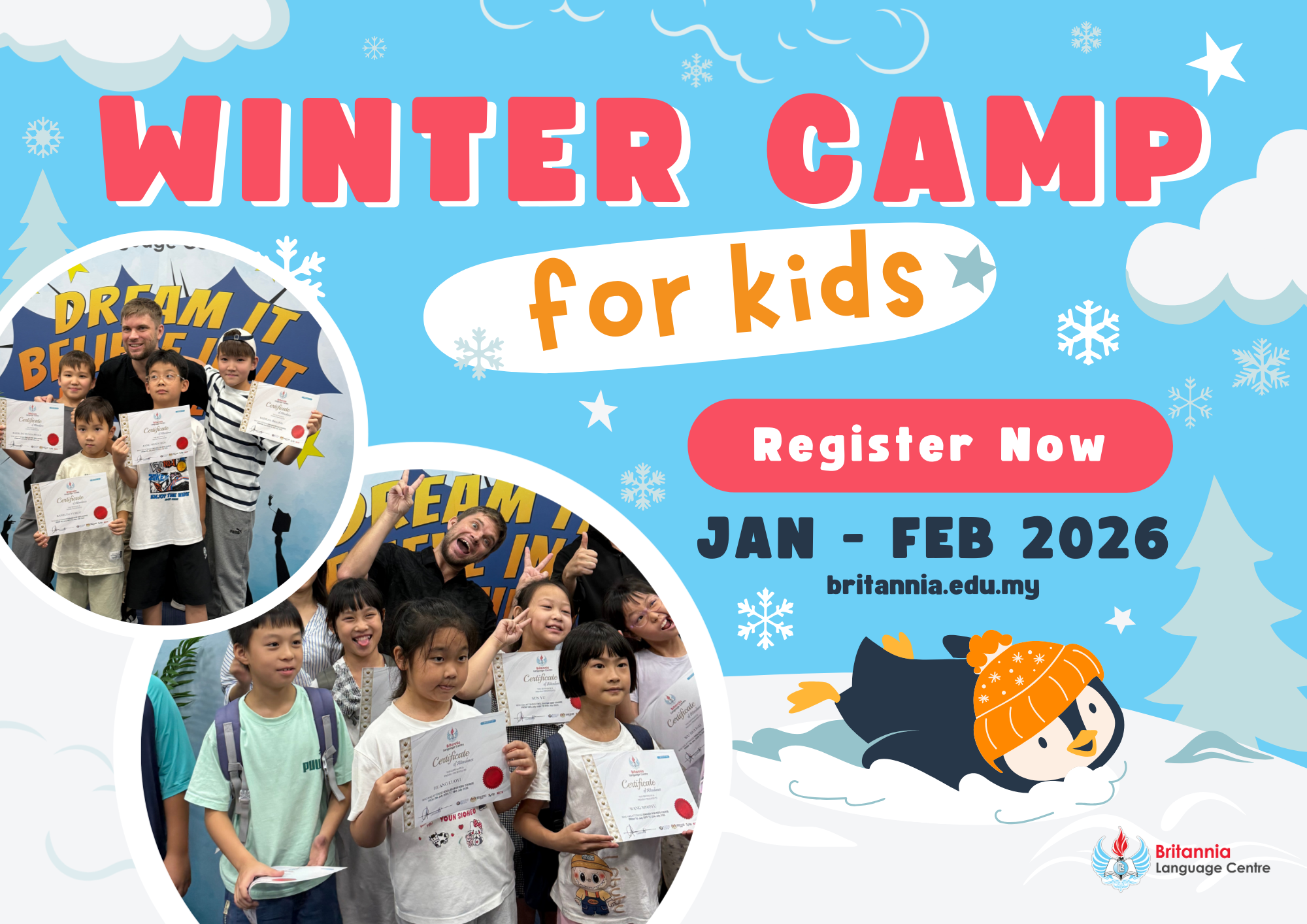 Kids Winter Camp Flyer 1